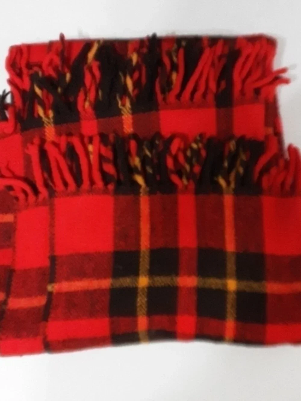 Vintage Faribo wrap blanket scarf wool women O/S  Y2K fall winter cozy plaid